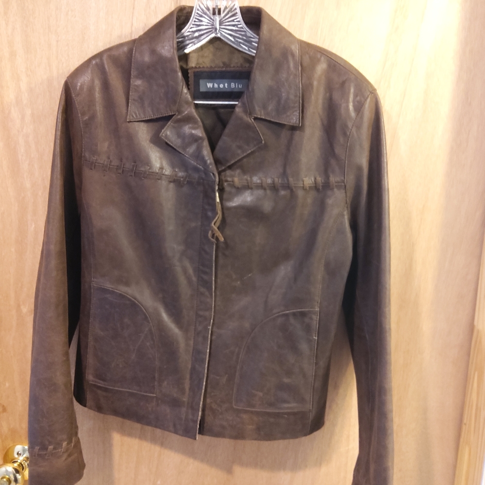 Whet Blu Outsider 100% Genuine Leather Jacket **M